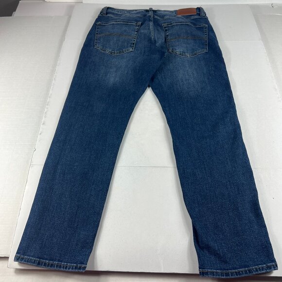 Lucky Brand Jean Men 32x28* 412 Athletic Slim Blue Faded Stretch Denim Tag 32x30 - Picture 10 of 16